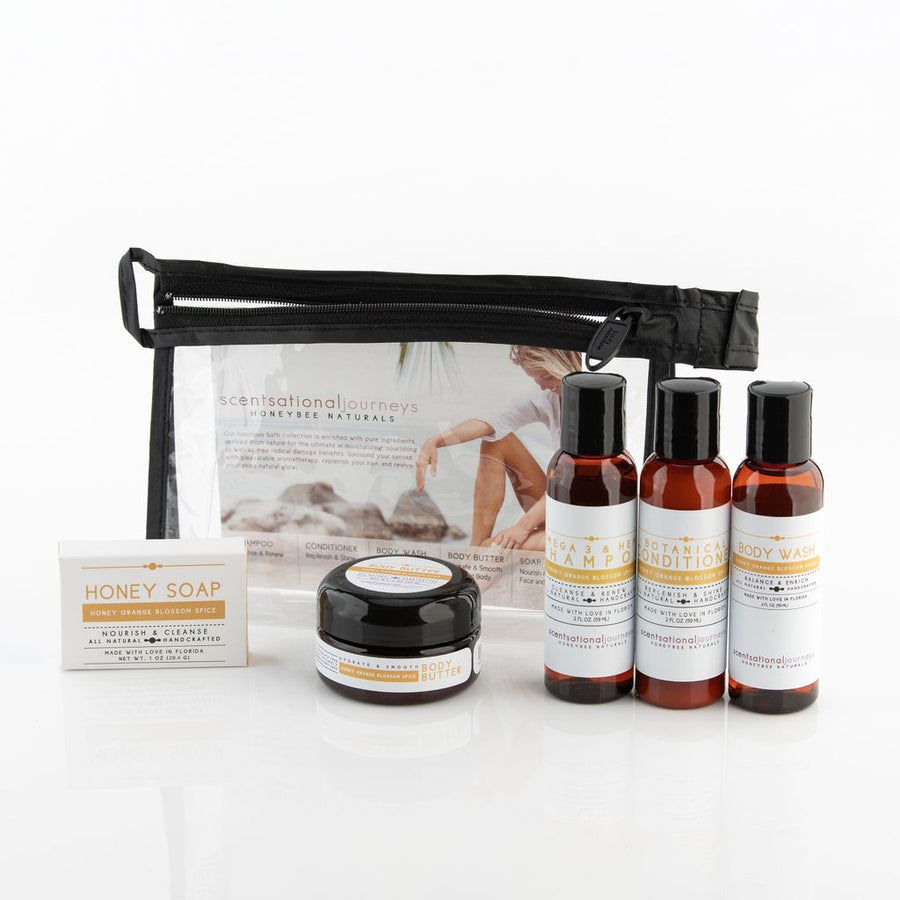 HoneyBee Naturals Travel Amenity Kit (choose your scent)