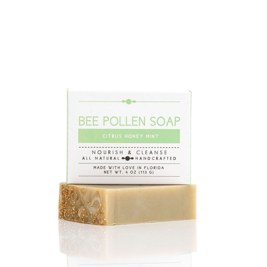 Bee Pollen Citrus Honey Mint Soap