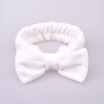 Spa Microfiber Fleece White Headband